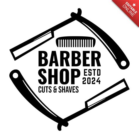 Barber Shop Logo Design Template Free Design Template