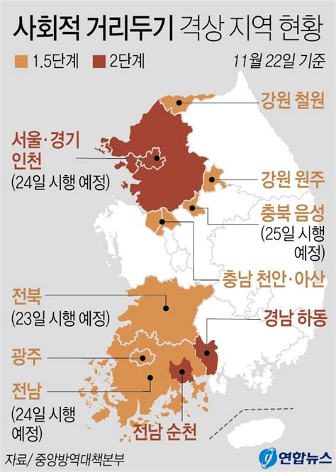 수도권 거리두기 24일부터 2단계로 격상“예상보다 빠른 3차 유행”