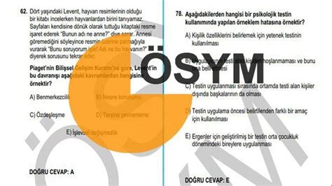 Kpss Lisans Soru Kitapçığı Yayınlandı Mı Ösym Açıkladı Kpss Lisans