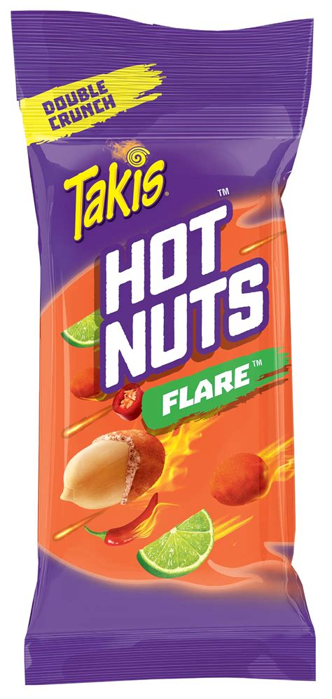 Takis Hot Nuts Double Crunch Spicy Peanuts Snack Pack Original 32