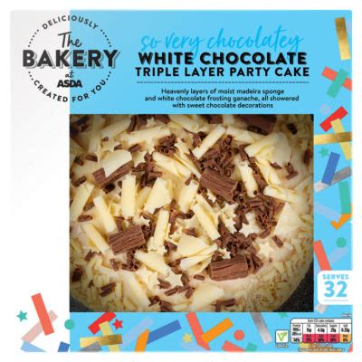 The BAKERY at ASDA White Chocolate Triple Layer Party Cake : My ...