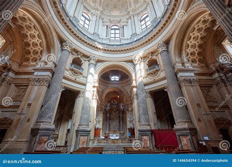 Superga Basilica Interior on Turin Hills in a Sunny Summer Day in Italy Editorial Stock Image ...