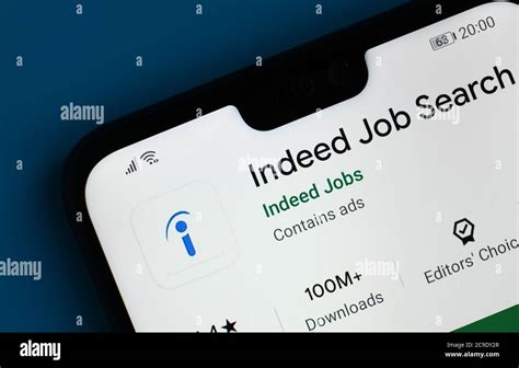 Stone United Kingdom July 30 2020 Indeed Job Search App Seen On