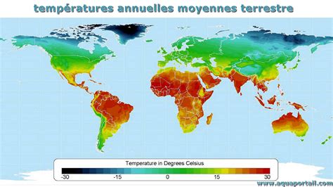 Température annuelle moyenne définition et explications