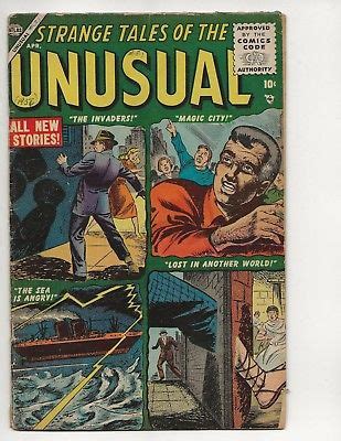 Comicsvalue Strange Tales Of The Unusual Vg Atlas Comics