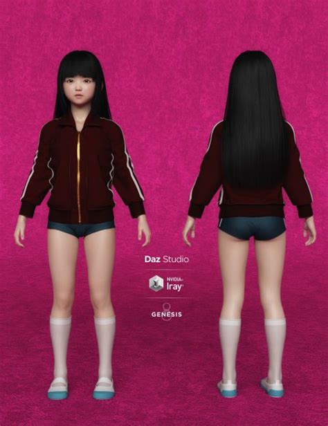 Yui Character And Hair For Genesis 8 Female 3d Models For Daz Studio