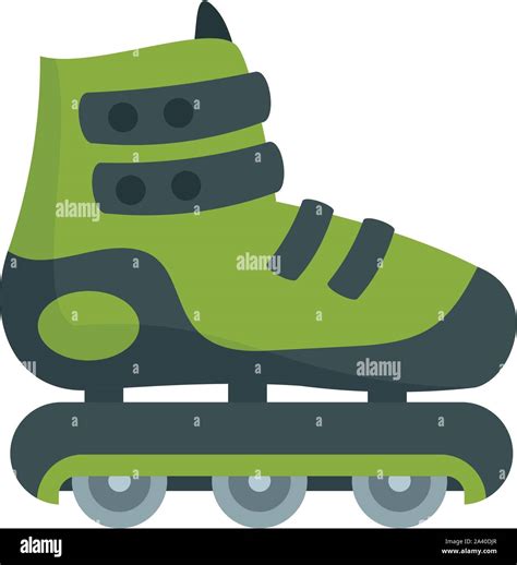 Protected Inline Skates Icon Flat Illustration Of Protected Inline