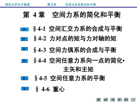 第4章 空间力系的简化和平衡理论力学word文档在线阅读与下载无忧文档