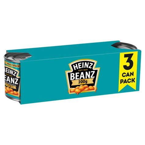 Heinz Beanz In A Rich Tomato Sauce 3 X 200g Tinned Beans Spaghetti