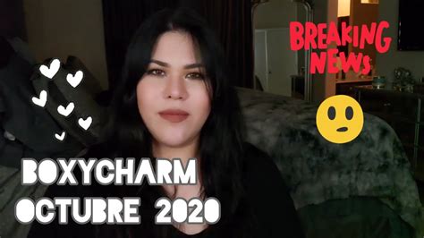 Boxycharm Unboxing Octubre En Espa Ol Youtube