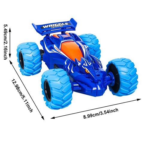 Duaonets Cars Toys For 3 Years Old Boys Pull Back Cars Turnable Wheels 360° Stunt Shockproof Car