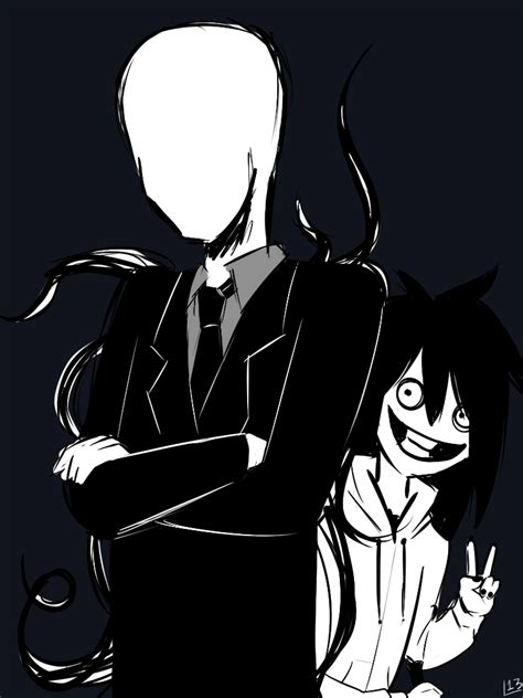 Slenderman And Jeff The Killer By X0ladylemmon0x On Deviantart Creepy Pasta Pinterest