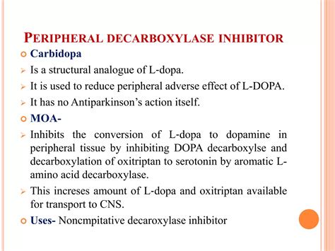 Pharmacology Of Antiparkinsons Drug PPT