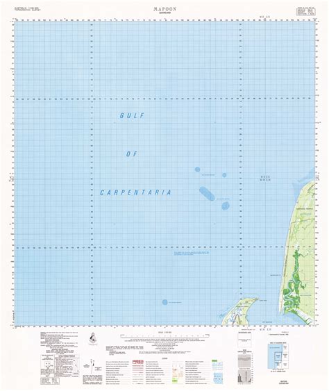 Buy 7274 Mapoon 1100k Topographic Map