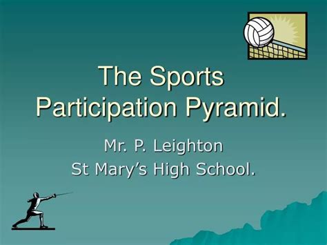 Ppt The Sports Participation Pyramid Powerpoint Presentation Id