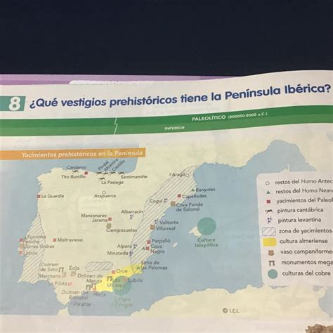 38 Observa el mapa y cita dos yacimientos con fósiles humanos dos con