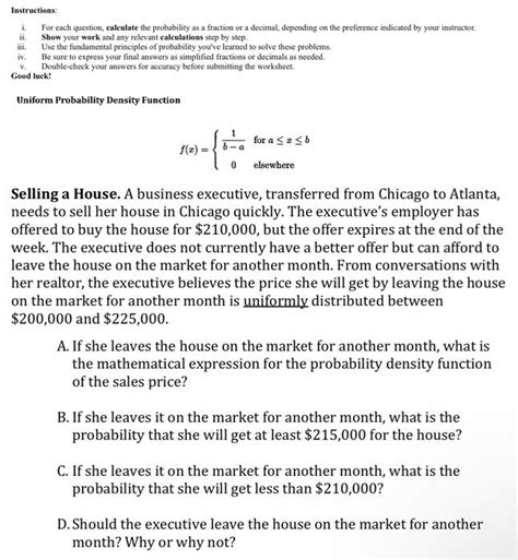 Solved Instructions I For Each Question Calculate The