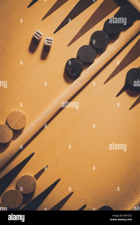 Backgammon board detail Stock Photo - Alamy