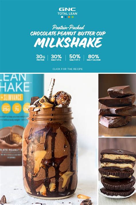 Chocolate Peanut Butter Cup Milkshake In A Jar