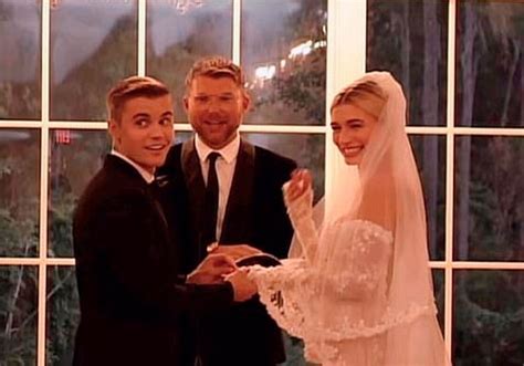 Hailey Bieber Shares First Wedding Snap Of Justin Popping Champagne On The Dance Floor Mirror