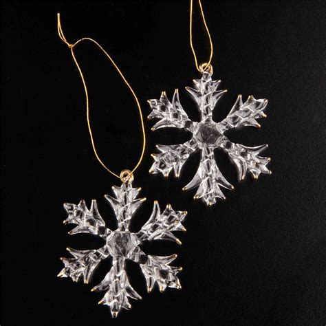 Luxury Large Crystal Glass Snowflakes Christmas Ornaments Decorations