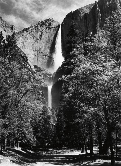 Ansel Adams 2 Works Yosemite Falls And El Capitan Mutualart