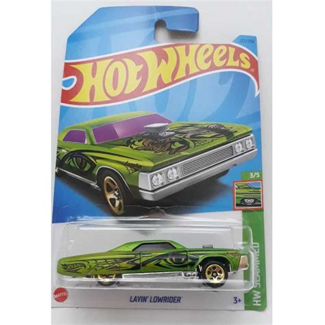 Layin Lowrider Verde Hot Wheels Mattel Lote P Shopee Brasil