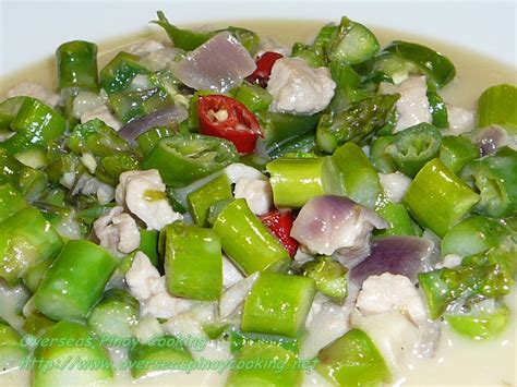 Asparagus With Coconut Milk Pinoy Gising Gising Style