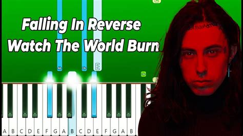 Falling In Reverse Watch The World Burn Piano Tutorial EASY YouTube