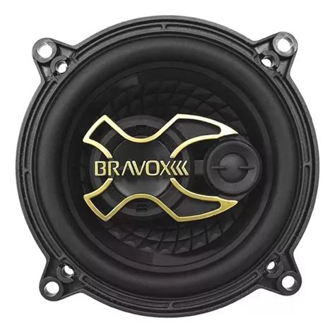 Alto Falantes De Porta Bravox De 5 Polegadas 100 Rms B3x50 Cor Dourada