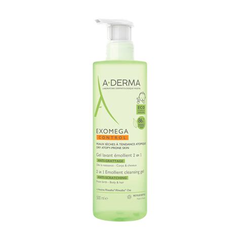 Aderma Exomega Control Gel Detergente Emolliente In Corpo E Capelli