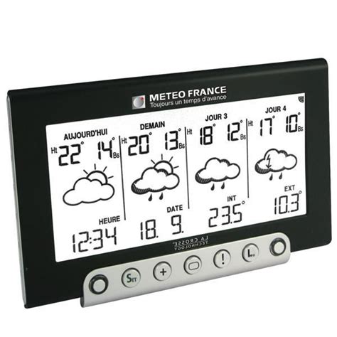 STATION METEO RADIO CONTROLEE 4 JOURS Cdiscount Maison