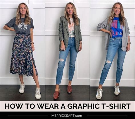 How To Wear A Graphic T Shirt 3 Outfit Ideas Merrick S Art Tshirt