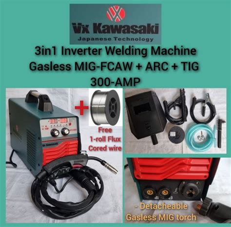 Vx Kawasaki Original In Inverter Welding Machine Gasless Mig Fcaw Arc