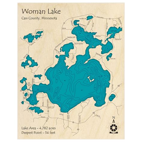 Woman Lake 3d Custom Wood Map Lake Art Llc