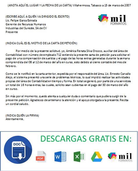 Carta Para Solicitar Servicios Publicos Diario Nacional