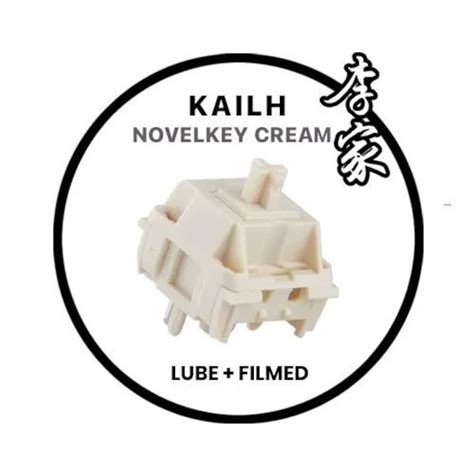 Novelkeys X Kailh Cream Switch Lubed And Filmed Switches Keyboard