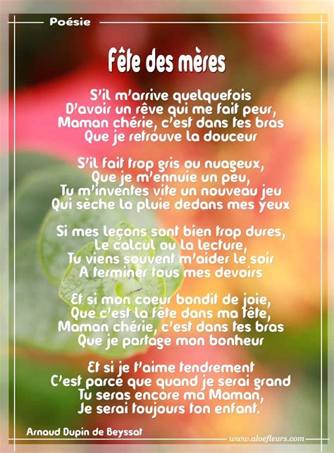 Poeme Pour Maman