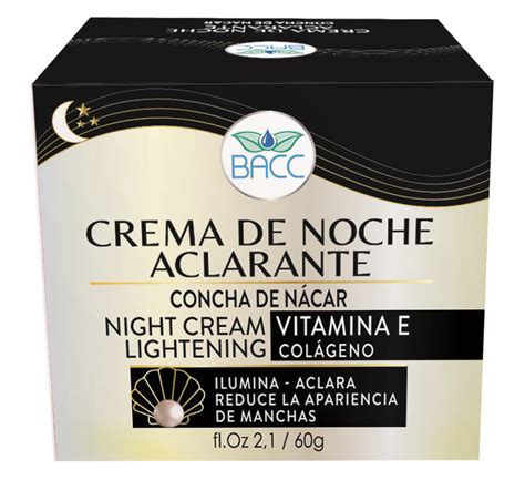 Crema De Noche Aclarante Concha De N Car Bacc Beauty And Care