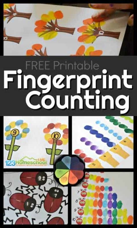 Free Printable Fingerprint Counting Worksheets Activity Artofit