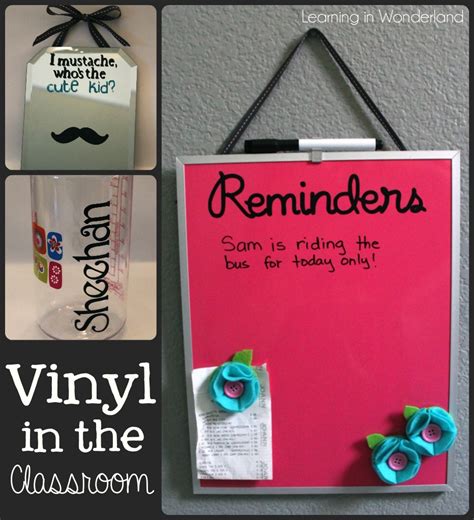 Vinyl Projects for the Classroom | Learning In Wonderland