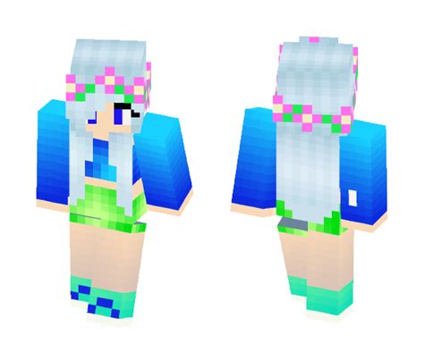 Download Girl With Flower Crown Minecraft Skin For Free