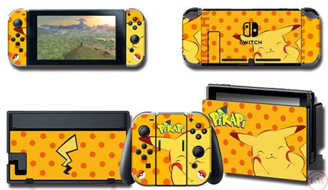 Pikachu Skin for the Nintendo Switch Gamer Console Joy-con - Etsy