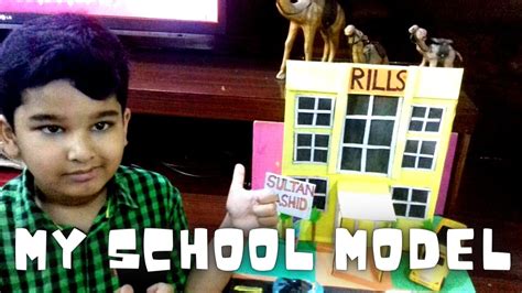 My School Building Model Diy Making Using Cardboard Fiza Mughal