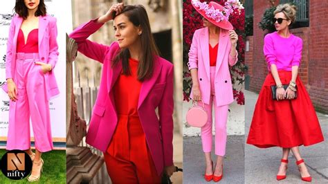 Pink And Red Clothes Combination Pink And Red Outfit 2022 Nifty Youtube