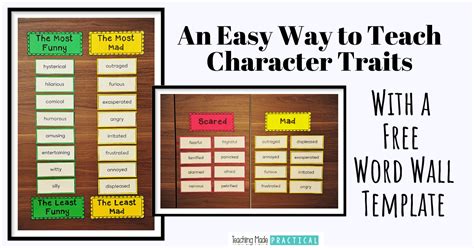 Low Prep Activities To Make Teaching Character Traits Easier Teaching Made Practical