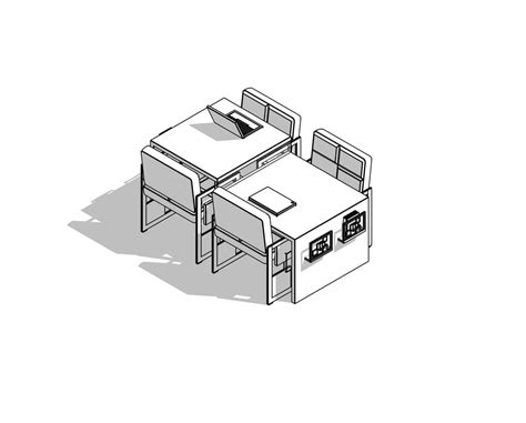 Library table revit model - TurboSquid 1168568