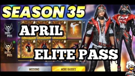 Elite Pass Season 35 April Elite Pass Review Garena Free Fire Aash111 Ff Youtube