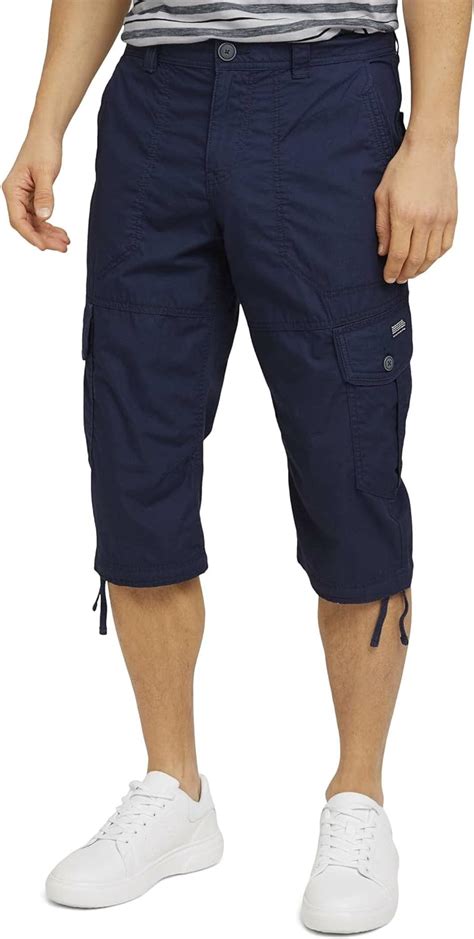 Tom Tailor Herren Bermuda Max Overknee Cargo Shorts Amazon De Bekleidung