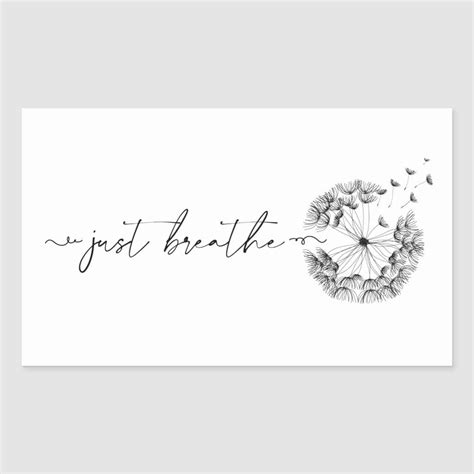 Just Breathe Tattoo With Dandelion Printable Calendars At A Glance